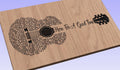 Here For A Good Time  Song Lyrics Guitar Shaped  SVG ONLY DIGITAL