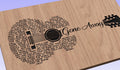 Gone Away Song Lyrics Guitar Shaped  SVG ONLY DIGITAL