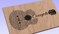 Cowgirls Lyrics Guitar Shaped  SVG ONLY DIGITAL