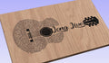 Long Live  Song Lyrics Guitar Shaped  SVG ONLY DIGITAL