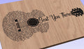 Beat You There  Song Lyrics Guitar Shaped  SVG ONLY DIGITAL