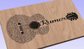 Rumor Lyrics Guitar Shaped  SVG ONLY DIGITAL