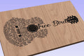 Free Bird Lyrics Guitar Shaped  SVG ONLY DIGITAL