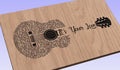 It's Your Love Lyrics Guitar Shaped  SVG ONLY DIGITAL
