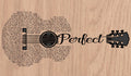 Perfect-Ed Song Lyrics Guitar Shaped  SVG ONLY DIGITAL