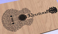Revival Lyrics Guitar Shaped  SVG ONLY DIGITAL