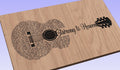Stairway to Heaven Song Lyrics Guitar Shaped  SVG ONLY DIGITAL