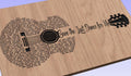Save the Last Dance for Me You Lyrics Guitar Shaped  SVG ONLY DIGITAL