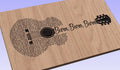 Burn Burn Burn Lyrics Guitar Shaped  SVG ONLY DIGITAL