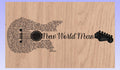 New World Man Song Lyrics Guitar Shaped  SVG ONLY DIGITAL