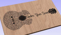 Under Your Scars Song Lyrics Guitar Shaped  SVG ONLY DIGITAL