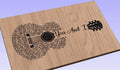 You and I  Lyrics Guitar Shaped  SVG ONLY DIGITAL