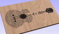 Love of a Lifetime Song Lyrics Guitar Shaped  SVG ONLY DIGITAL