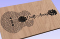 Drift Away Lyrics Guitar Shaped  SVG ONLY DIGITAL