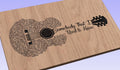 Somebody That I Used to Know Song Lyrics Guitar Shaped  SVG ONLY DIGITAL