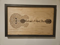 Rock and a Hard Place Song Lyrics Guitar Shaped  SVG ONLY DIGITAL