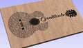 Gratitude Song Lyrics Guitar Shaped  SVG ONLY DIGITAL