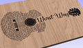 Worst Way Song Lyrics Guitar Shaped  SVG ONLY DIGITAL