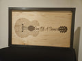 Son of a Sinner lyrics Wood guitar sign 14x22x2