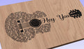 Hey You Lyrics Guitar Shaped  SVG ONLY DIGITAL