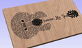 Someone Like You Song  Lyrics Guitar Shaped  SVG ONLY DIGITAL