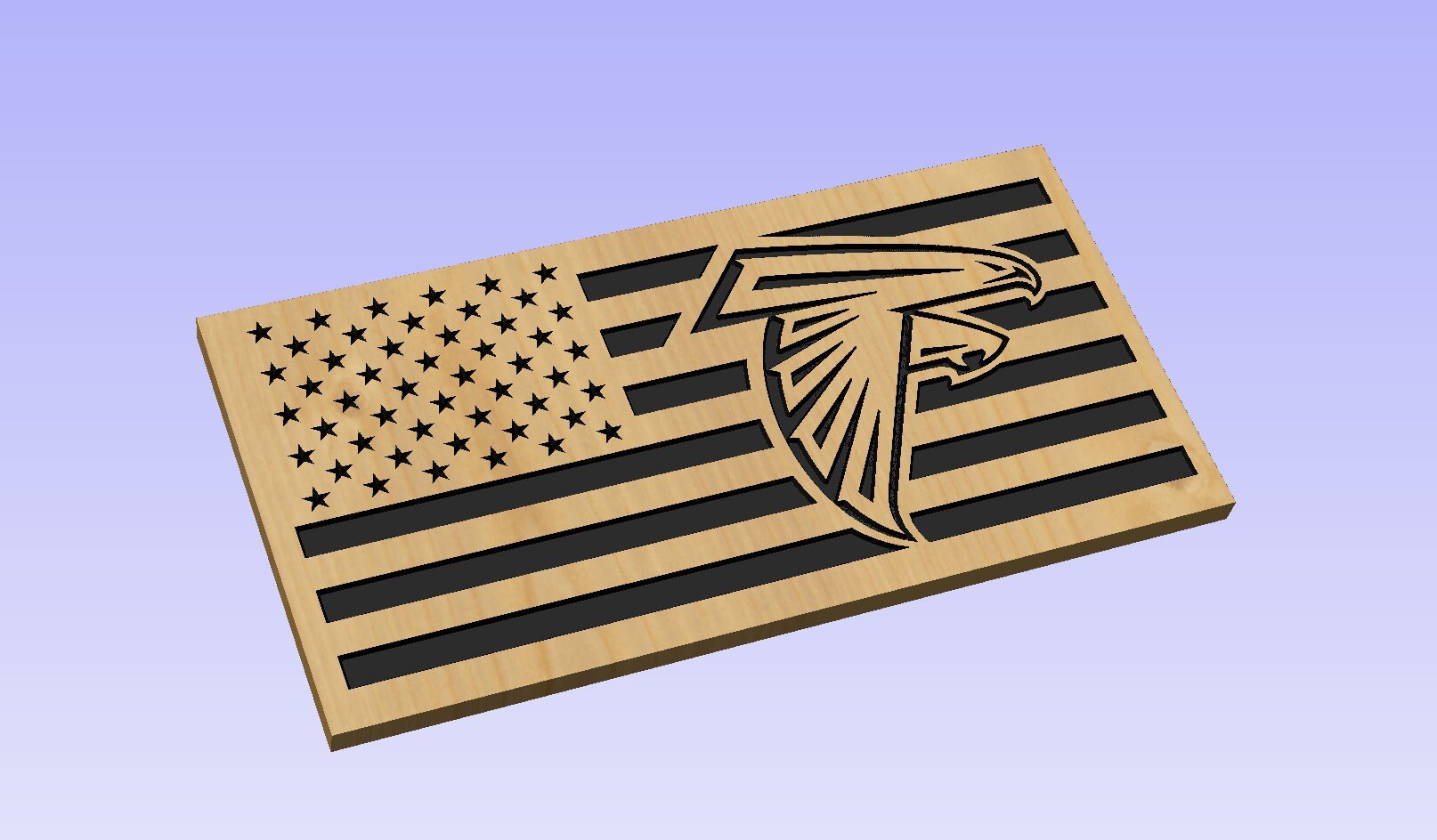 Atlanta Falcons  Football Flag SVG ONLY