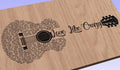 Love Like Crazy Song Lyrics Guitar Shaped  SVG ONLY DIGITAL