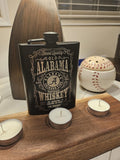 8 oz Engraved Alabama Crimson Tide Whiskey Flask – Custom Laser Engraved Gift for Fans, Groomsmen, or Game Day!