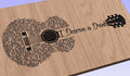 I Deserve a Drink Lyrics Guitar Shaped  SVG ONLY DIGITAL