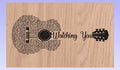 Watching You Lyrics Guitar Shaped  SVG ONLY DIGITAL