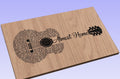 Almost Home Song Lyrics Guitar Shaped  SVG ONLY DIGITAL