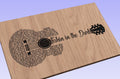 Fishin in the Dark Song Lyrics Guitar Shaped  SVG ONLY DIGITAL