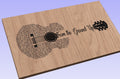 From the Ground Up Song Lyrics Guitar Shaped  SVG ONLY DIGITAL