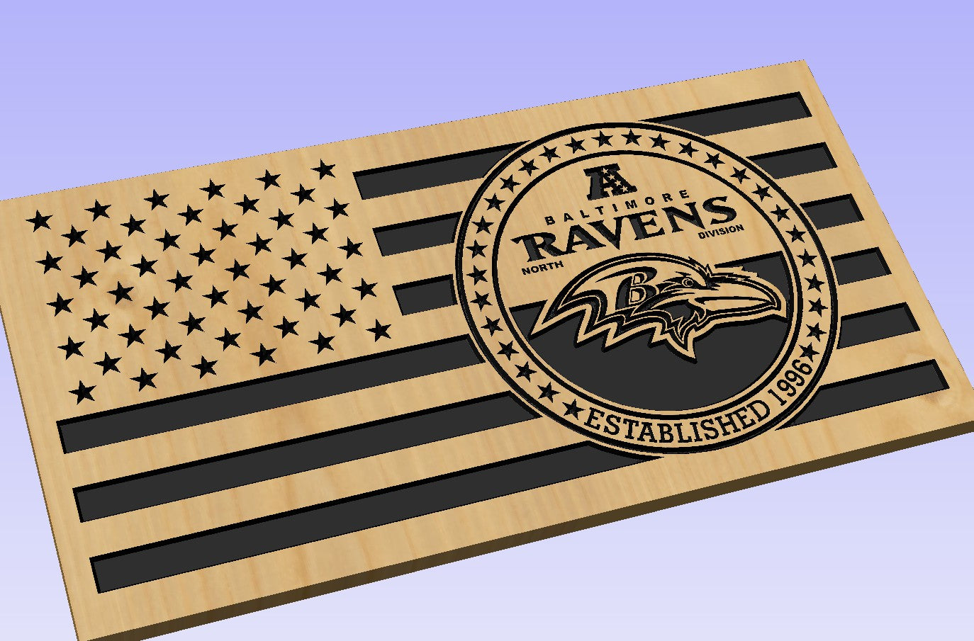Baltimore Ravens Flag SVG ONLY DIGITAL