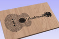 Wonderwall Song Lyrics Guitar Shaped  SVG ONLY DIGITAL