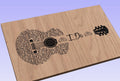 I Do Song Lyrics Guitar Shaped  SVG ONLY DIGITAL