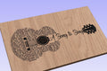 A Song to Sing Song Lyrics Guitar Shaped  SVG ONLY DIGITAL