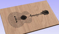 Amazed Song Lyrics Guitar Shaped  SVG ONLY DIGITAL