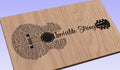Invisible String  Lyrics Guitar Shaped  SVG ONLY DIGITAL