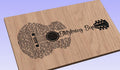 Blitzkrieg Bop Song Lyrics Guitar Shaped  SVG ONLY DIGITAL