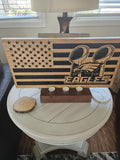 Wood Carved Philadelphia Eagles Superbowl Championship Sign – Handmade Football Fan Wall Art