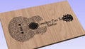 Somewhere Over the Rainbow Lyrics Guitar Shaped  SVG ONLY DIGITAL