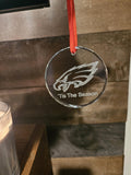 Eagles K9 Crystal Ornament