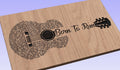 Born to Run Lyrics Guitar Shaped  SVG ONLY DIGITAL