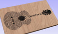 Sara Lyrics Guitar Shaped  SVG ONLY DIGITAL