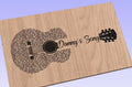 Danny's Song Lyrics Guitar Shaped  SVG ONLY DIGITAL