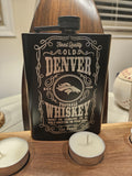 8 oz Engraved Denver Broncos Whiskey Flask – Custom Laser Engraved Gift for Fans, Groomsmen, or Game Day!