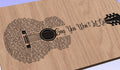 Say You Won't Let Go Song Lyrics Guitar Shaped  SVG ONLY DIGITAL