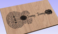 Jenny Jenny Song Lyrics Guitar Shaped  SVG ONLY DIGITAL