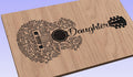 Daughter Lyrics Guitar Shaped  SVG ONLY DIGITAL